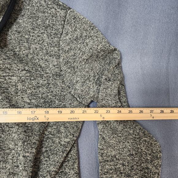 Eddie Bauer Womens Pullover XL Grey 1/4 Snap Fleece Outdoors Hiking Cabin Hiking - Picture 4 of 14